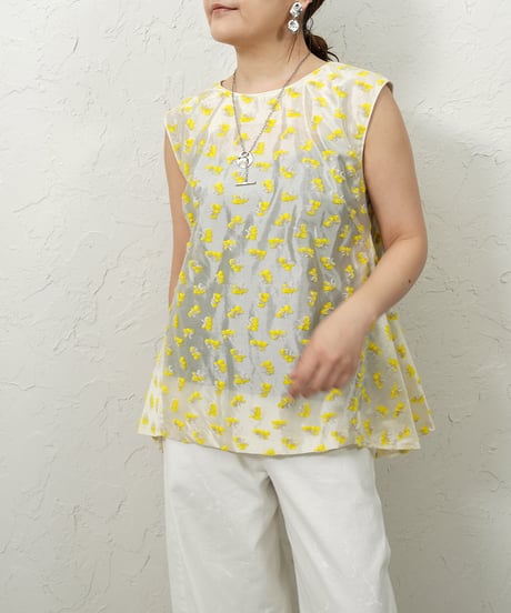 Popcorn flour blouse【ラスト2点】