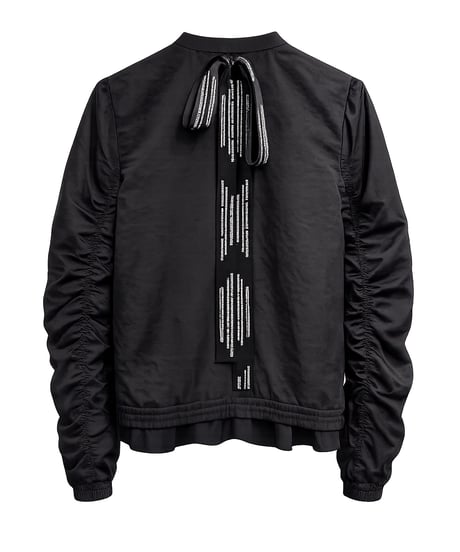 【MAISON MAVERICK】　ご予約  Gathered Sleeve Blouson with Back Ribbon