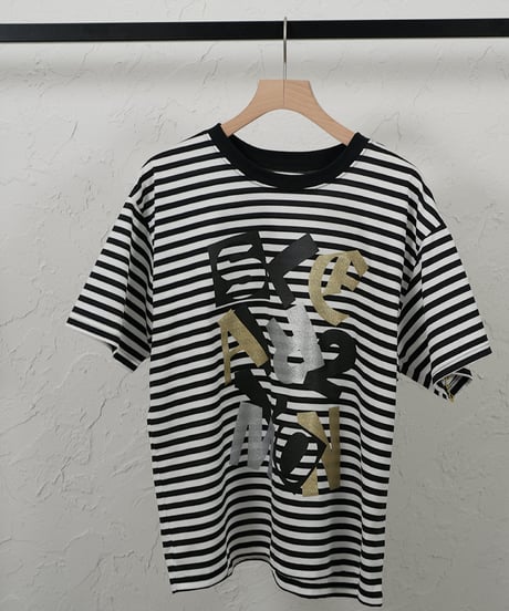 Randam foil print logo t  ラスト1点！