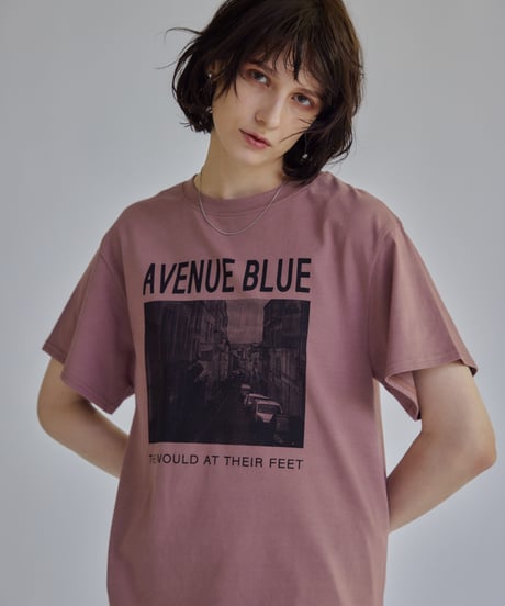 【SUGAR ROSE】ご予約  AVENUE BLUEロゴTシャツ