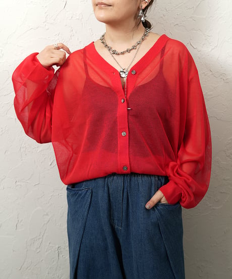 Conpact sheer cardigan【ラスト1点】