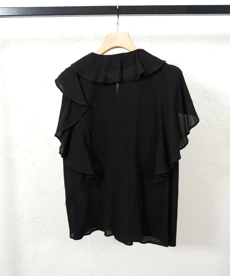 Cotton yoryu frill blouse【ラスト2点】
