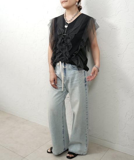【Liren限定追加】再販！Tull rib tops ラスト2点