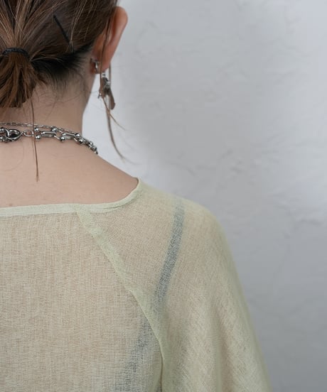 Raglan sleeve loose tops【blackラスト1点】