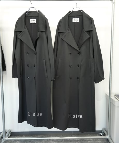 【CYAN tokyo】　ご予約  Liren別注size ピンスリーブBIGカルゼコート