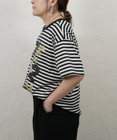 Randam foil print logo t  ラスト1点！