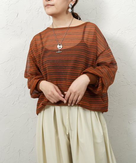 Sheer border knit【残り僅か！】