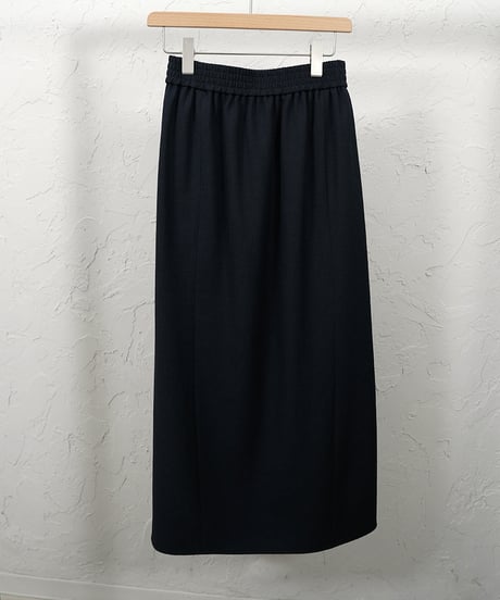Linen blend soft flare skirt