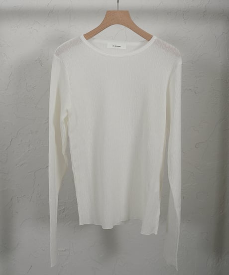Karl Mayer　boat neck pullover【white,blackラスト2点】