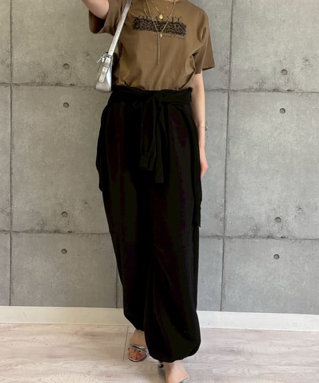 【ROSIEE】　ご予約  レオパードチュール重ねTシャツ