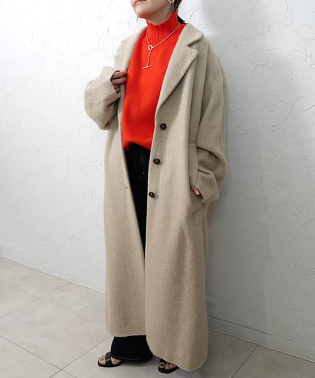 Wool long chester coat  残りわずか