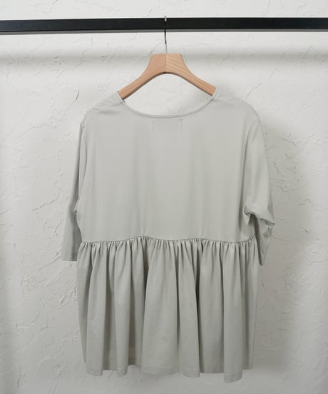 Square neck back gathered TOPS