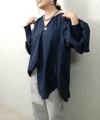 Shirring cuffs　tunic shirt【ラスト2点】