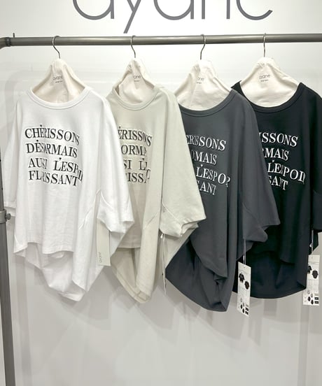 【ayane】ご予約  3DロゴプリントTシャツ