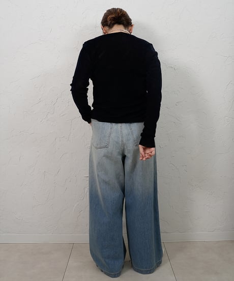 【CYAN TOKYO×Liren別注size】 Gradation Wide Denim Pants