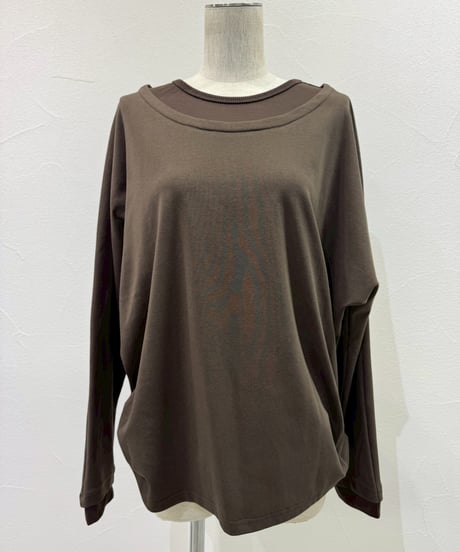 【CYAN tokyo】　ご予約  レイヤーネックドルマンTOPS