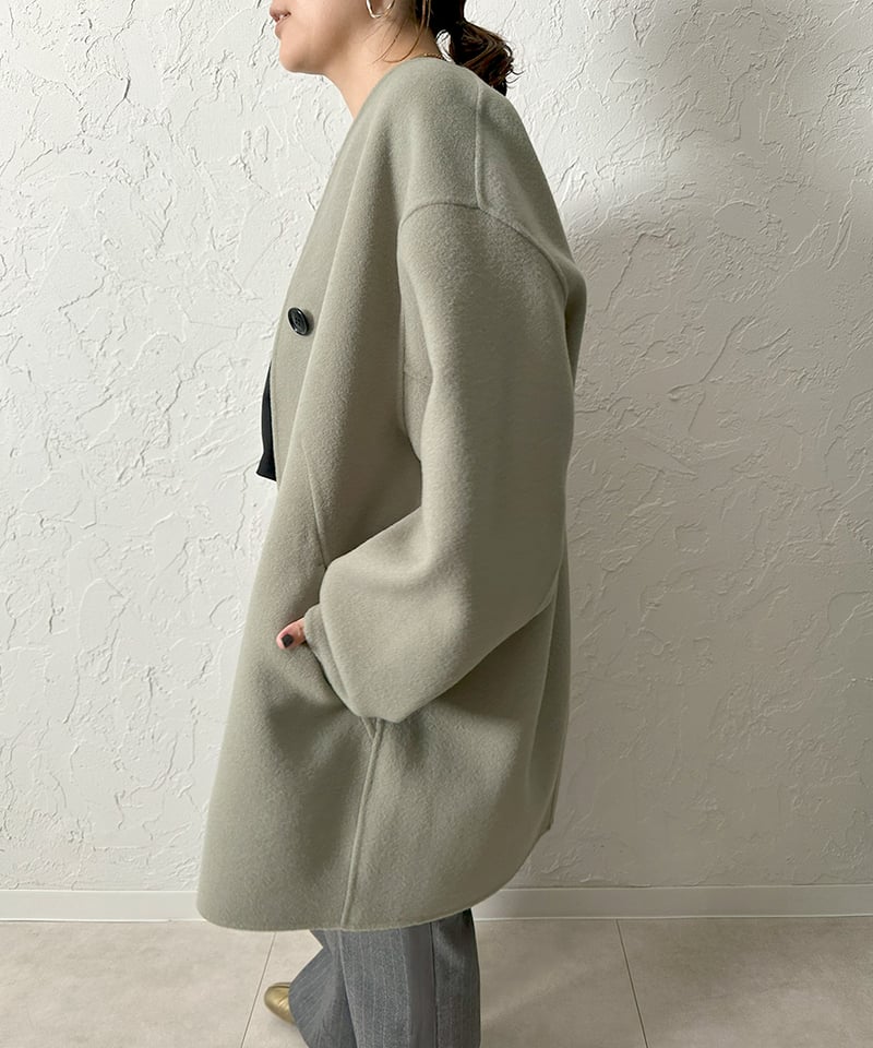 W face button coat【ラスト1点】 | select shop Liren