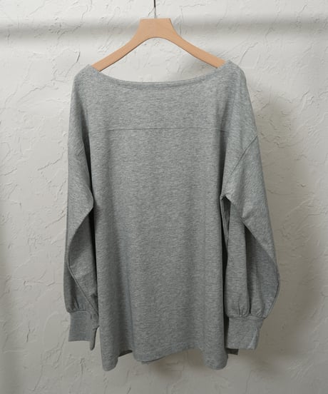 Boat neck　long tee