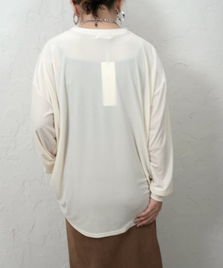 Logo  print velor　TOPS【ラスト1点】