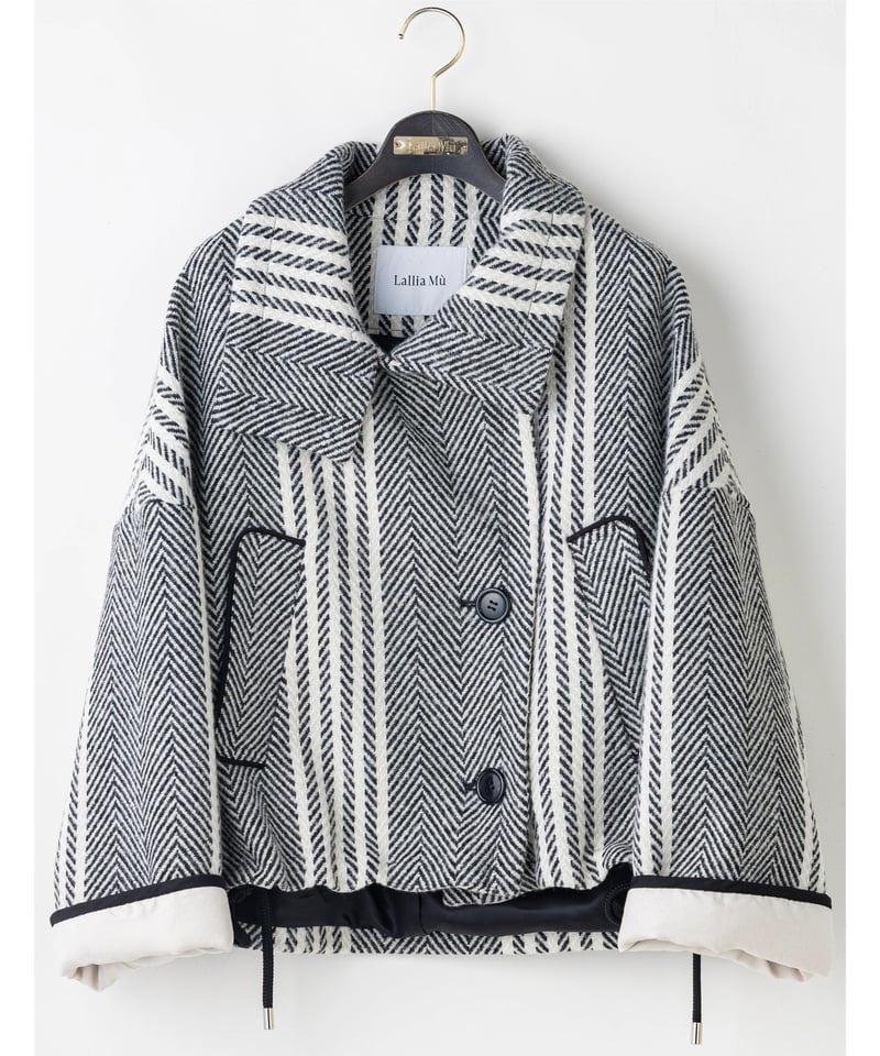 Lallia Mu】 ご予約 ウールツイードショートコート | select shop L