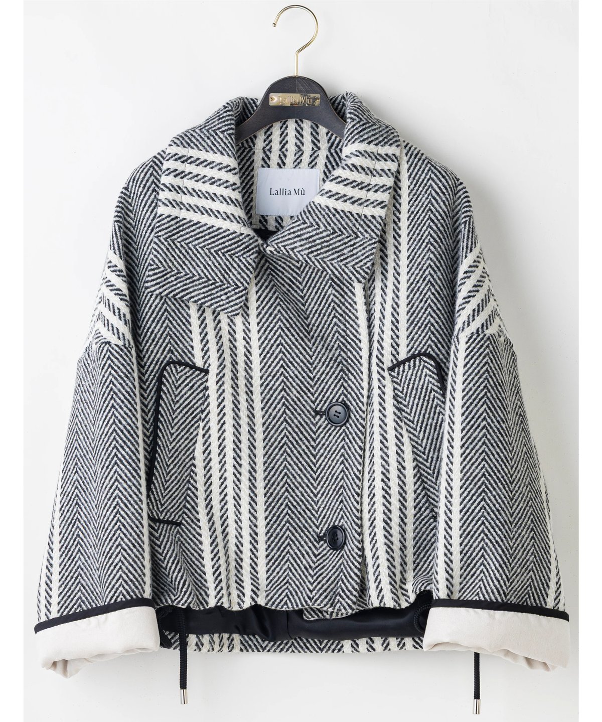 Lallia Mu】 ご予約 ウールツイードショートコート | select shop L