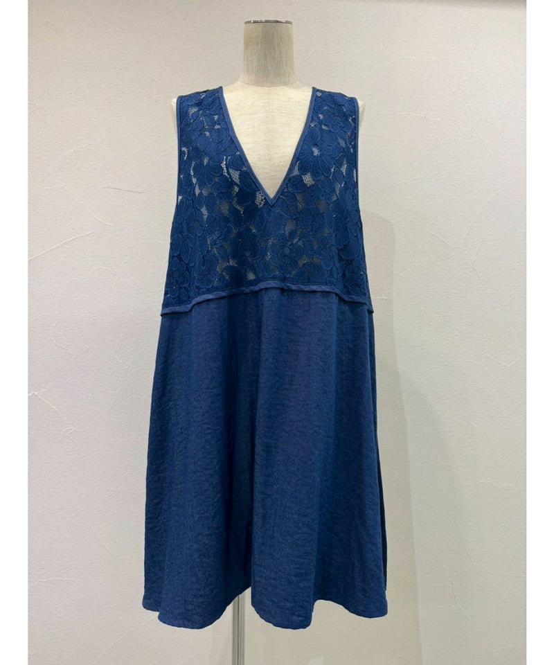 CYAN tokyo】 ご予約 サイドスリットレースコンビチュニック