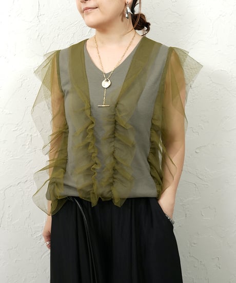 【Liren限定追加】再販！Tull rib tops ラスト2点