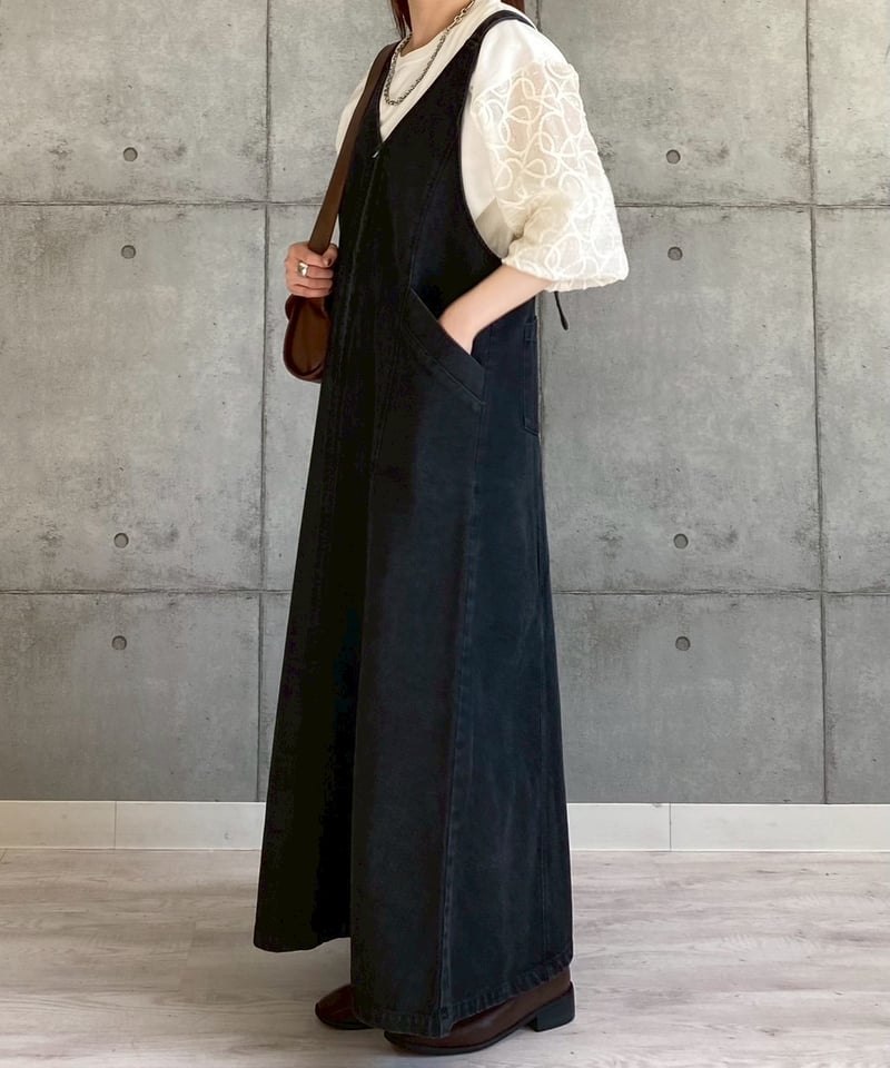 ☆本日限定お値下げ☆ ROSIEE ロージー デニムジャンスカ ブラック ROSIEE】 デニムジャンスカ | select shop Liren