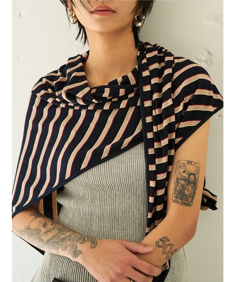STRIPED JERSEY SCARF【ラスト1点】
