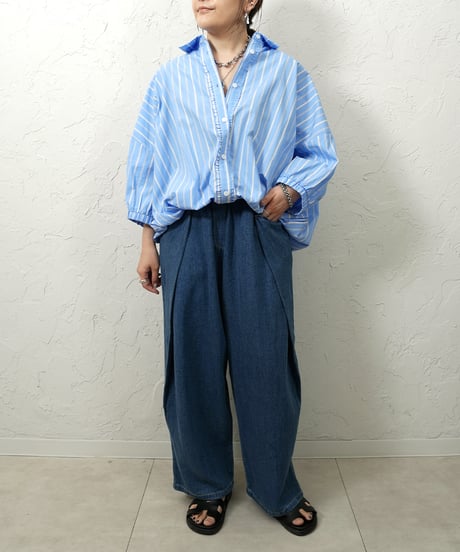 Petit frill stripe  shirt【残り僅か！】