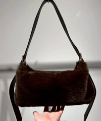 ELMO eco rex fur mini bag