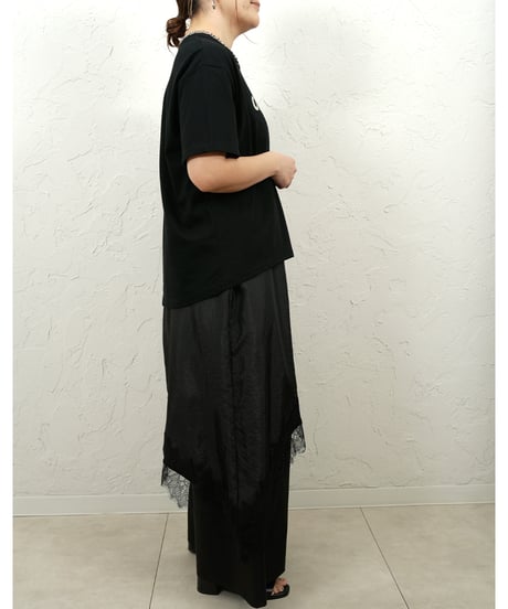 Race satin hem　asymmetry　cami 残り僅か！