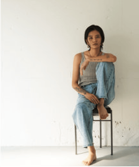 TUCK BELT DENIM PT【ラスト1点】