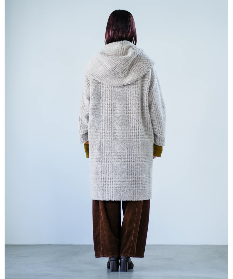 Lallia Mu】 ご予約 ビッグカラーチェックコート | select shop Liren
