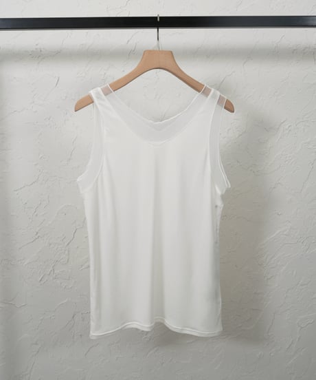 ご予約　再再再販！sheer switching tank