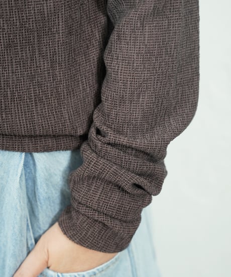 Karl Mayer　boat neck pullover【white,blackラスト2点】