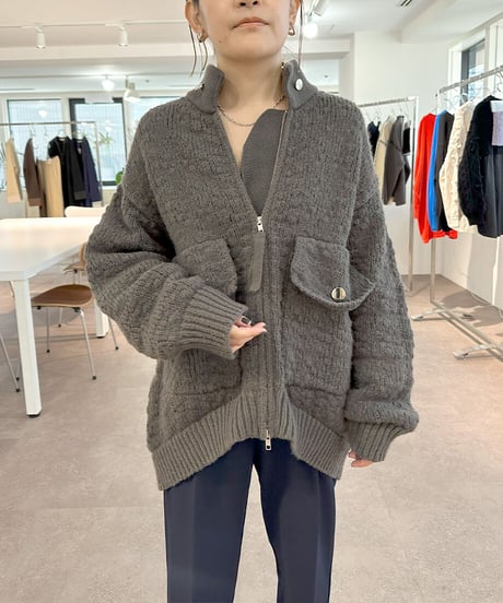 【TORRAZZO DONNA】ご予約　Big Pocket Knit Blouzon