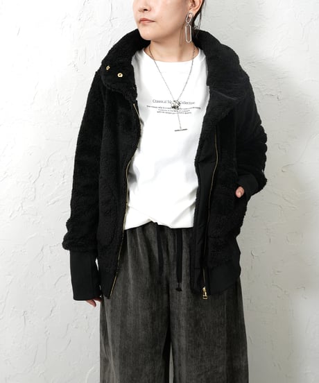 【MAISON MAVERICK PRESENTS】ご予約 大ヒット！ Hight-Neck Zipup Boa