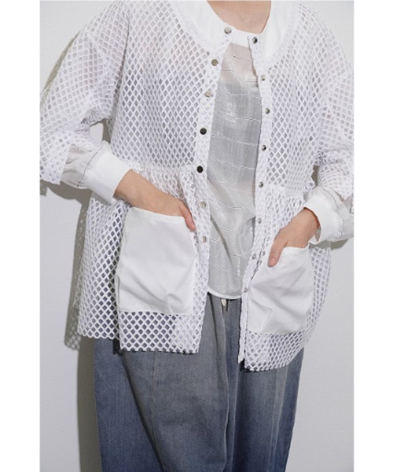 シーニュ　cygne ブルゾン　サテン　日本製　ギャザー As, エス Oversized Satin Blouson サテンブルゾン