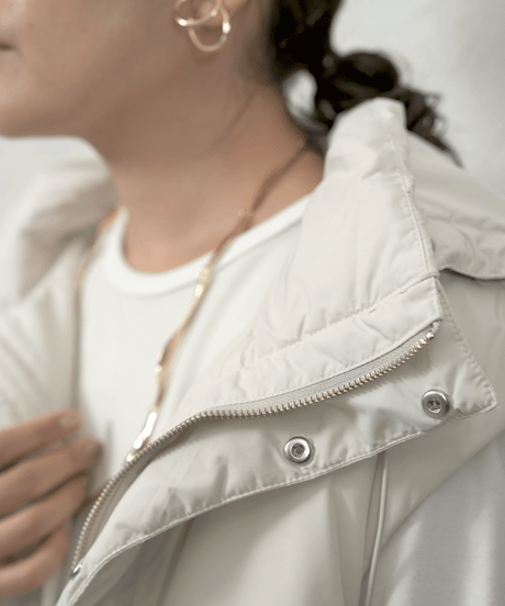 2way hoodie  down vest