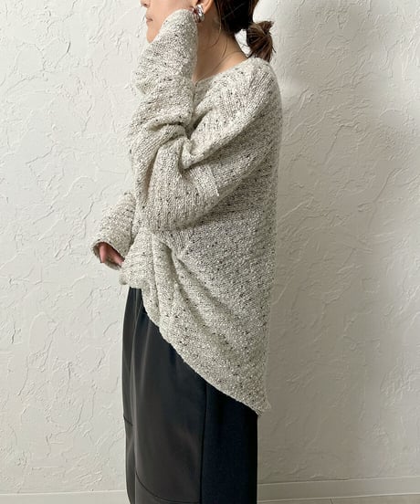 MIX nep yarn pullover