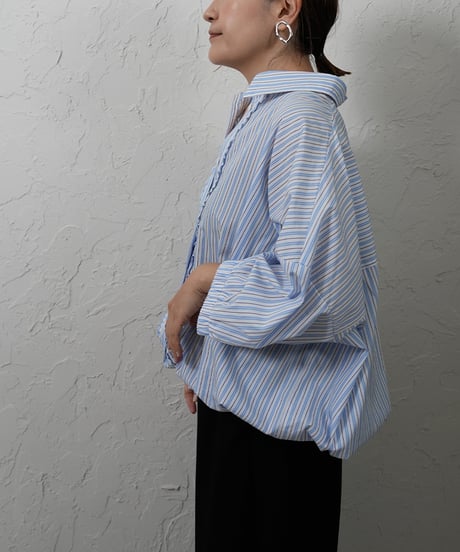 Petit frill stripe  shirt【残り僅か！】