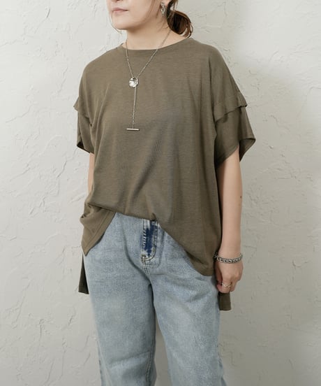 Prime cool leeve tuck Tshirt