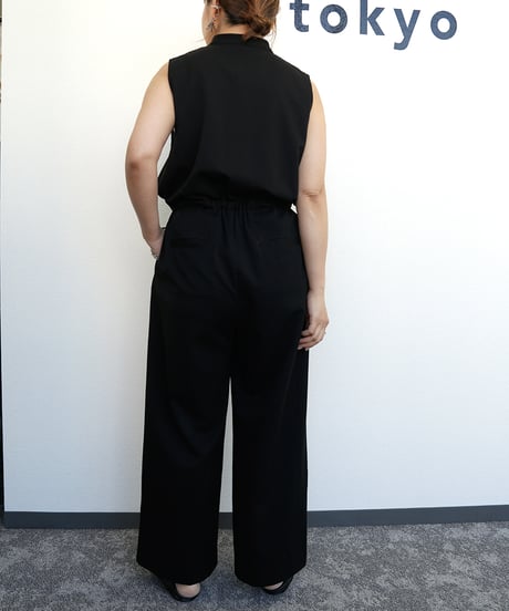 【CYAN tokyo】　ご予約  ティアードスキッパーサロペット