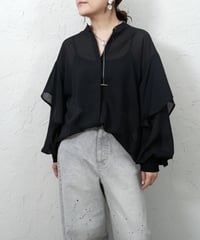 Sleeve frill  blouse