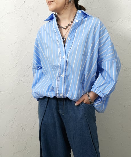 Petit frill stripe  shirt【残り僅か！】