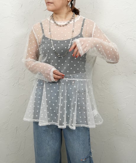 Dot tule tunic【ラスト1点】