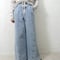 Curve switching drawst  waist   denim pants 【ラスト1点】