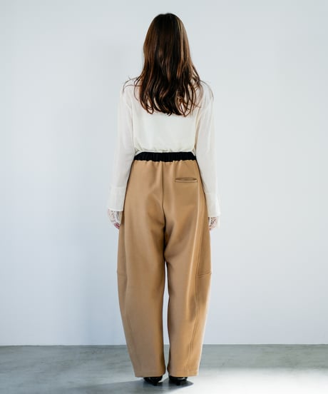 【Lallia Mu】　ご予約  ボンディングジャージーカーブパンツ