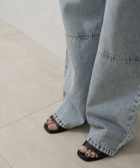 TUCK BELT DENIM PT【ラスト1点】